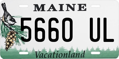ME license plate 5660UL