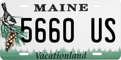 ME license plate 5660US