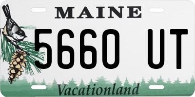 ME license plate 5660UT