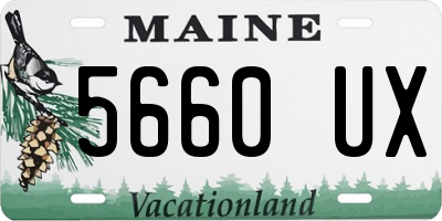 ME license plate 5660UX