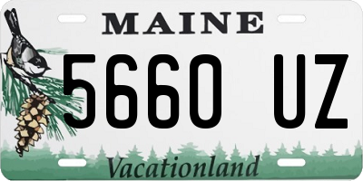 ME license plate 5660UZ
