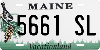 ME license plate 5661SL