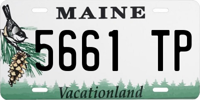 ME license plate 5661TP