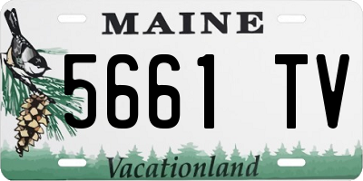 ME license plate 5661TV