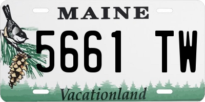 ME license plate 5661TW