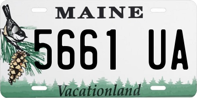 ME license plate 5661UA