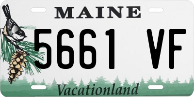 ME license plate 5661VF