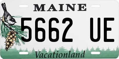 ME license plate 5662UE