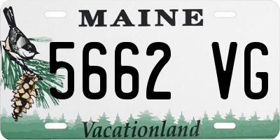 ME license plate 5662VG