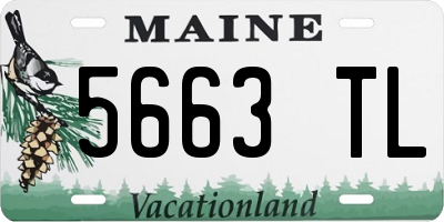 ME license plate 5663TL