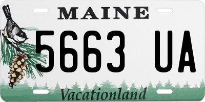 ME license plate 5663UA