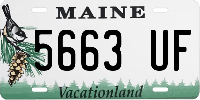 ME license plate 5663UF