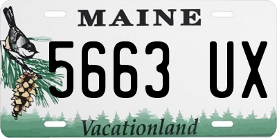 ME license plate 5663UX