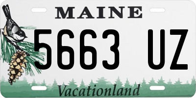 ME license plate 5663UZ