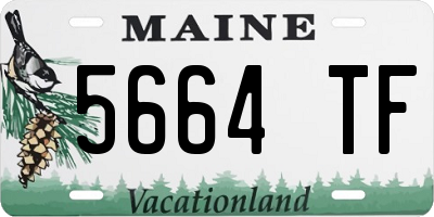 ME license plate 5664TF