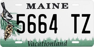 ME license plate 5664TZ