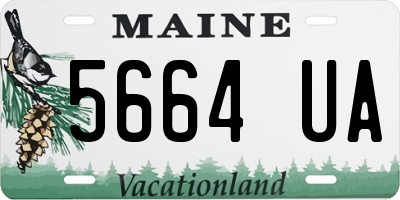 ME license plate 5664UA