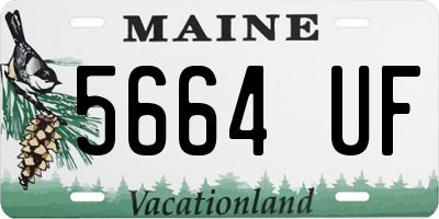 ME license plate 5664UF