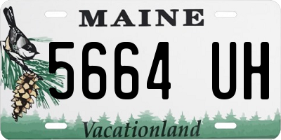 ME license plate 5664UH