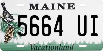 ME license plate 5664UI