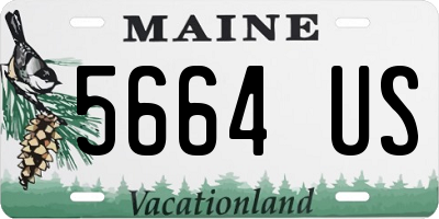 ME license plate 5664US