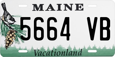 ME license plate 5664VB