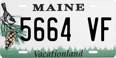 ME license plate 5664VF