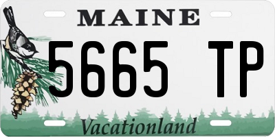 ME license plate 5665TP