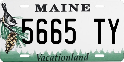 ME license plate 5665TY
