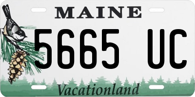 ME license plate 5665UC