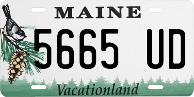 ME license plate 5665UD