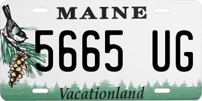 ME license plate 5665UG