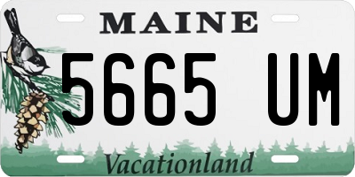 ME license plate 5665UM