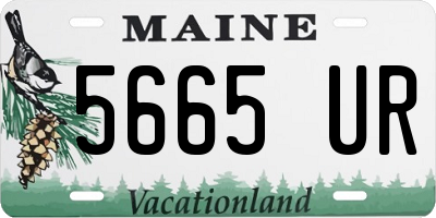 ME license plate 5665UR