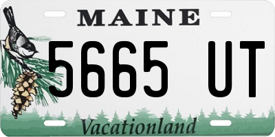 ME license plate 5665UT
