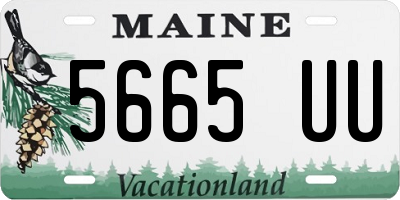 ME license plate 5665UU