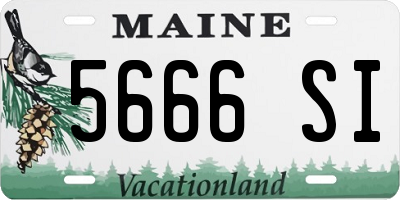 ME license plate 5666SI