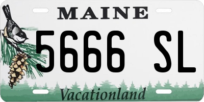 ME license plate 5666SL
