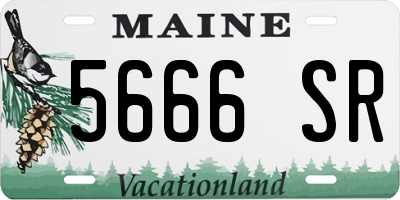 ME license plate 5666SR