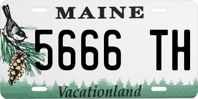 ME license plate 5666TH