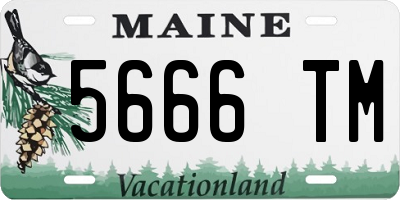 ME license plate 5666TM