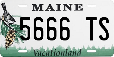 ME license plate 5666TS