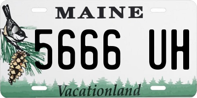 ME license plate 5666UH