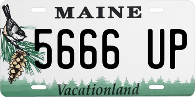 ME license plate 5666UP