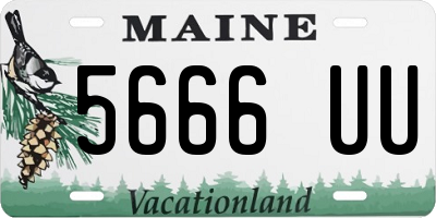 ME license plate 5666UU