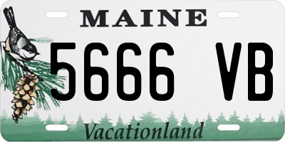 ME license plate 5666VB