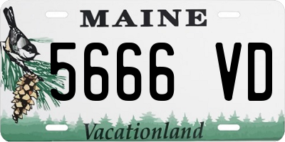 ME license plate 5666VD