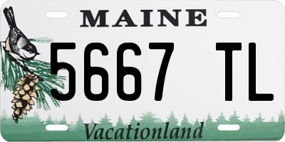 ME license plate 5667TL