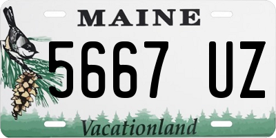 ME license plate 5667UZ