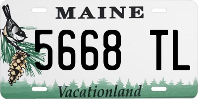 ME license plate 5668TL